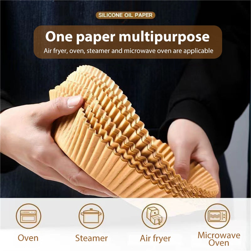 Filtros de papel do cozimento dos forros do papel do pergaminho da  fritadeira de ar para o forno da micro-onda do airfryer
